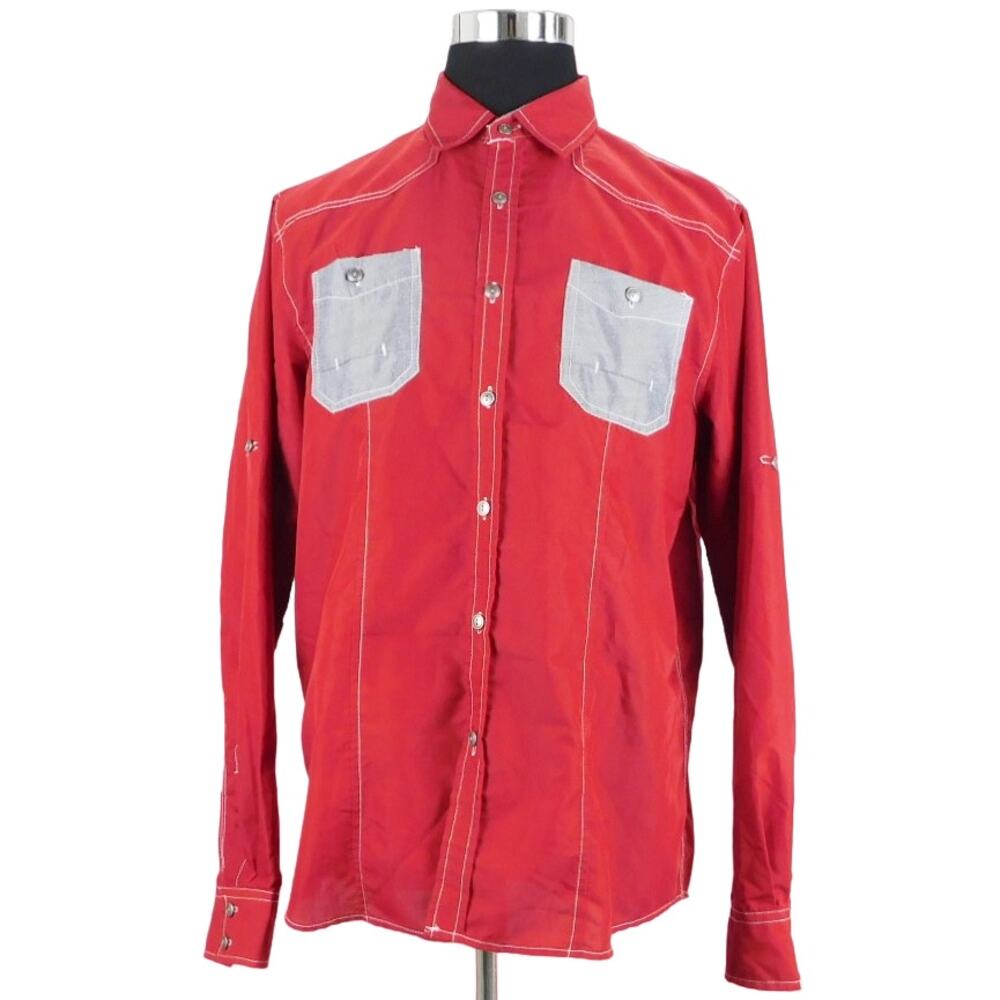 LR Scoop Cotton Polyester Long Sleeve Button Mens XXL Shirt